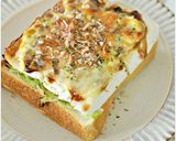 ふわふわ食感のお好み焼き風チーズトースト作り方5写真