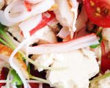 切って混ぜるだけ。 豪華な豆腐サラダ作り方5写真