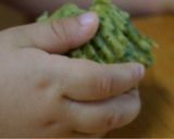 お子さまおやつ*小松菜きな粉蒸しパン作り方6写真