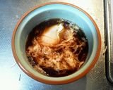 ニラ蕎麦、温かい卵つゆで。作り方7写真
