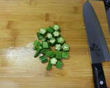 簡単　オクラとツナ炒め作り方1写真
