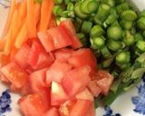 塩豚で洋風炊き込みご飯作り方1写真