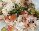 塩豚で洋風炊き込みご飯作り方4写真