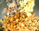 油揚げΨ生姜と茗荷の香味そぼろ作り方6写真