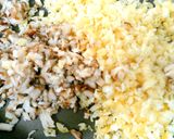 油揚げΨ生姜と茗荷の香味そぼろ作り方5写真