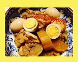 大根と鶏肉 ゆで卵の甘酢煮☆作り方4写真
