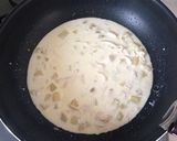 牛乳だけOK明太枝豆ささみクリームスパ作り方6写真