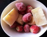暑い日に♪バナナ＆いちごのソイヨナナス作り方2写真
