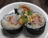 魚肉ソーセージとミートソースの巻きずし作り方4写真