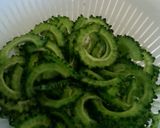 ○。塩レモンの豚ゴーヤ炒め。○作り方1写真