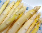 絶品ホワイトアスパラ*塩レモン*作り方1写真