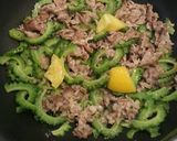○。塩レモンの豚ゴーヤ炒め。○作り方4写真