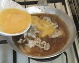簡単に出来るふわとろ他人丼（豚バラ肉）作り方4写真