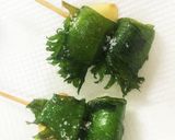 にんにくの大葉串揚げ作り方3写真