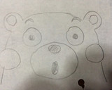 キャラ弁 簡単らくらく くまモン作り方1写真