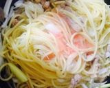 たらこととり肉のパスタ作り方4写真