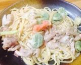 たらこととり肉のパスタ作り方5写真
