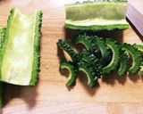 お酒が止まらない！ゴーヤのから揚げ☆作り方1写真