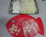 キャベツと玉葱のオムレツ作り方1写真
