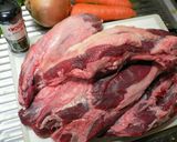 美味しんぼの牛すね肉の赤ワイン煮込み作り方2写真