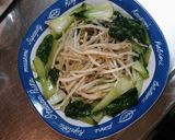 ☆チンゲン菜と牛肉炒めの大根おろしのせ☆作り方4写真