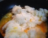 男の簡単レタスチャーハン作り方1写真