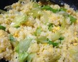 男の簡単レタスチャーハン作り方4写真