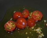 ハーブ香るタラのベーコン巻のせパスタ作り方7写真