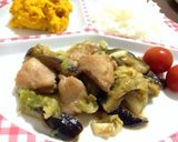 鶏なすキャベツの味噌炒め＊作り方5写真