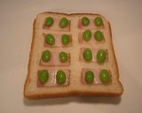 枝豆ベーコンとチーズのトースト作り方1写真