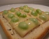 枝豆ベーコンとチーズのトースト作り方4写真