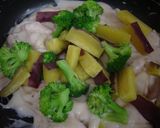 鶏肉とさつまいものグラタン作り方5写真