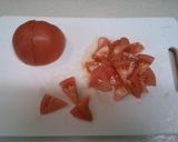 簡単♪トマトとカニカマのたまご炒め作り方1写真