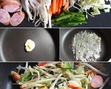 チーズがとろーり♡焼きそば味トースト作り方1写真