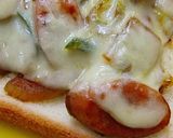 チーズがとろーり♡焼きそば味トースト作り方4写真