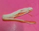 *かにかまでお花*作り方1写真
