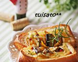 ＊オレンジ醤油でサーディンチーズトースト作り方5写真