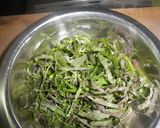夏なのでさっぱり！鳥と梅の冷やしそば作り方4写真