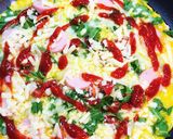 まるでピザな卵焼き作り方4写真