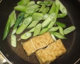 厚揚げとネギのカレー粉炒め作り方1写真