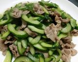☆たっぷりきゅうりと豚肉炒め☆作り方3写真