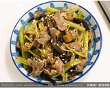 酸辣黑菇醬炒芹菜羊肉．柯媽媽の植物燕窩作り方6写真