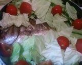 鯛のアクアパッツァ風パスタ作り方5写真