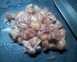 鶏唐揚げのピリ辛炒め作り方1写真