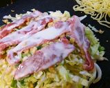 気分はお好み村！広島風お好み焼き作り方6写真