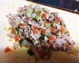 The 餃子！ 野菜炒めリメイク作り方1写真