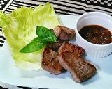 15分簡単　自家製ソースサイコロステーキ作り方9写真