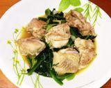 鶏モモ肉の酒蒸し作り方8写真