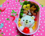 幼稚園 お弁当 キャラ弁♡くまちゃん作り方2写真
