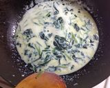 鮭とほうれん草のクリームパスタ作り方4写真